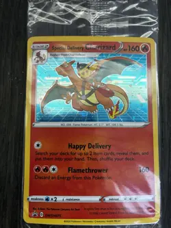 Special Delivery Charizard Pokemon Center Promo Card Holo (SWSH075) - SEALED - Image 2