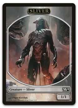 Sliver Token #1 (NM) Magic 2014 M14 Magic MTG - Image 1