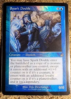 MTG Spark Double FOIL Ravnica Remastered RETRO Border MINT! Unplayed! - Image 1