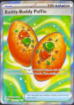 Pokemon Buddy-Buddy Poffin 167/132 Mega Evolution Ultra Rare NM - Image 1