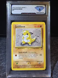Pokemon TCG Sandshrew 91/130 Base Set 2 Unlimited Regular Common Card WOTC DSG 8 - Image 1