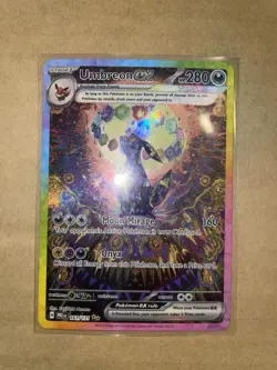 Pokemon Umbreon ex 161/131 Sv: Prismatic Evolutions Full Art Holo SIR 2025 - Image 1