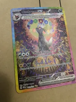 Pokemon Umbreon ex 161/131 Sv: Prismatic Evolutions Full Art Holo SIR 2025 - Image 2