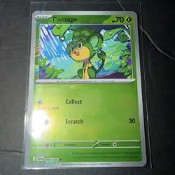 Pansage (Poke Ball Pattern) 004/086 Sv: Black Bolt Holo Near Mint NM Pokemon TCG - Image 1