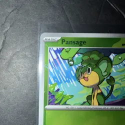 Pansage (Poke Ball Pattern) 004/086 Sv: Black Bolt Holo Near Mint NM Pokemon TCG - Image 2