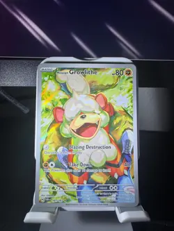 Pokemon TCG Illustration Rare Hisuian Growlithe 181/167 Twilight Masquerade - Image 1