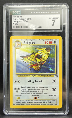pidgeot pokemon (1999) jungle -8/64 holo grade 7 cgc - Image 1