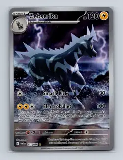 Zebstrika 115 2025 Pokemon S&V White Flare Illustration Rare Card NM+ - Image 1