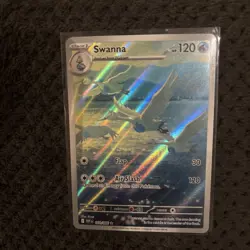 Pokemon TCG White Flare Swanna Illustration Rare Card 110/086 NM Condition - Image 1