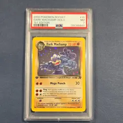Pokemon Team Rocket Dark Machamp 1st Edition Holo #10/82 PSA 7 2000 Rare - Image 1