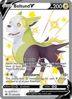 Pokemon Sword & Shield Black Star Promo Boltund V SWSH085 - Image 1