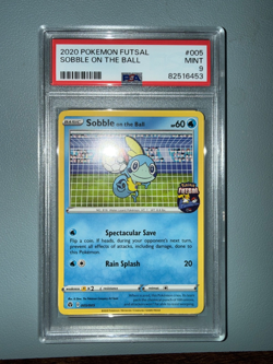 Sobble on the Ball 005/005 | Futsal | PSA 9 | Pokemon - Image 1