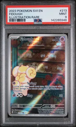 PSA 9 Fidough #213 Pokemon Scarlet & Violet English 2023 - Image 1