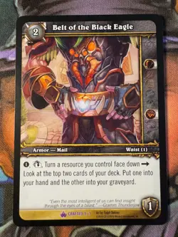 World of Warcraft TCG Promo Crafted 1/3 Belt of the Black Eagle - Image 1