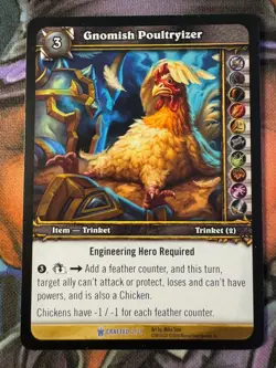 World of Warcraft TCG Promo Crafted 2/3 Gnomish Poultryizer - Image 1