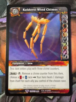 World of Warcraft TCG Promo Crafted 2/9 Kaldorei Wind Chimes - Image 1