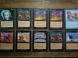 Magic The Gathering Lot Alliances Black LP X10 Cards - Image 2