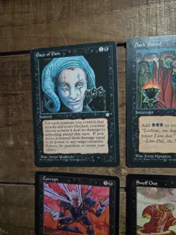 Magic The Gathering Lot Alliances Black LP X10 Cards - Image 3