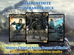 Custom MTG Commander Deck-Halo Infinite-Inspired-100 Cards + Bonus Without box - Image 1