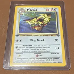 Pokemon Pidgeot Jungle 1st Edition Holo Rare 08/64 80 HP Pokemon TCG Card - Image 1