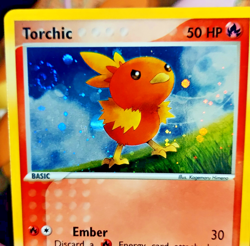 Pokemon Torchic - (EX Deck Tin) 017 Nintendo Promos Promo card SWIRLS LP - Image 3