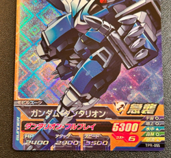 Gundam Try Age Card Holo Rare Gundam Gryon BANDAI JAPAN TKR-096 Mint Condition - Image 4