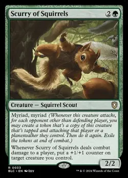1x Scurry of Squirrels NM Eng MTG - Bloomburrow Commander - Image 1