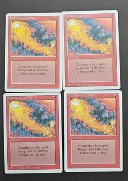 Red Elemental Blast 🔥4X🔥 MTG Revised Edition NM/LP Magic The Gathering - Image 1