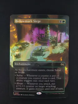 MTG: Tarkir: Dragonstorm - Bordlerless Foil - Hollowmurk Siege - NM - Image 1