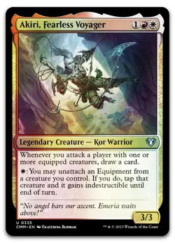 Akiri, Fearless Voyager #335 (Foil) (NM) Commander Masters CMM Magic MTG - Image 1