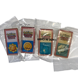 Pokemon SET OF 4 BADGES 2000 League Still Sealed Vintage Rare Wizards Diff Year - Image 1