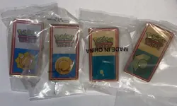 Pokemon SET OF 4 BADGES 2000 League Still Sealed Vintage Rare Wizards Diff Year - Image 2
