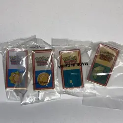 Pokemon SET OF 4 BADGES 2000 League Still Sealed Vintage Rare Wizards Diff Year - Image 3