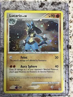 Pokemon Lucario Holo Rare – Diamond & Pearl 6/130 - Rare Swirl - See photos - Image 1