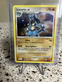 Pokemon Lucario Holo Rare – Diamond & Pearl 6/130 - Rare Swirl - See photos - Image 3