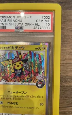 2019 POKEMON JPN S PROMO POKEMON CENTER SHIBUYA OPENING SHIBUYA'S PIKACHU PSA 10 - Image 3