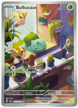 Pokemon Bulbasaur Stellar Crown 143/142 Illustration Rare TCG - Image 1