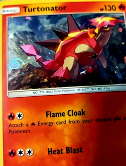 Pokemon TCG Sun & Moon Turtonator SM27 Holo Promo 💫GOD SWIRL💫 - Image 4