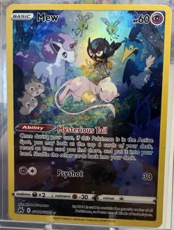 Pokemon Mew TCG Ultra Rare Holo Card Crown Zenith: Galarian Gallery #GG10/GG70 - Image 1