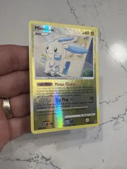Minun 32/132 Reverse Holo Error Rare Secret Wonders Pokemon Card Print Error - Image 5
