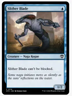 Slither Blade | MTG Outlaws Thunder Junction OTC | Naga Rogue Unblockable | NM - Image 1