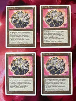 MTG 1995 - 4eme ED - Playset 4x Fellwar Stone - EN/FR - Near Mint - Image 1