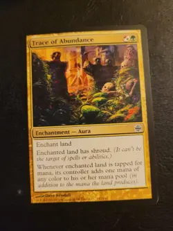 MTG Trace of Abundance Alara Reborn Magic English Aura PLAYED - Image 1
