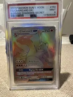 Pokemon Charizard Burning Shadows 150/147 Psa 9 - Image 1