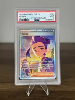 Kieran Sir 174/131 Special Illustration Pokemon Prismatic Evolutions PSA 9 - Image 1