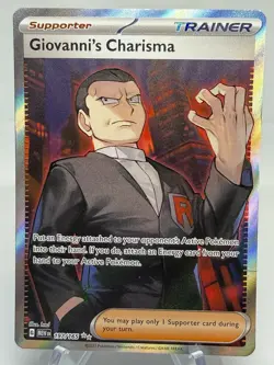 Giovanni's Charisma SR 197/165 Ultra Rare Pokemon Scarlet & Violet 151 - Image 1