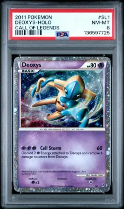 2011 POKEMON CALL OF LEGENDS #SL1 DEOXYS-HOLO PSA 8 - Image 1
