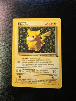 1999 Pokemon Pikachu Black Star Promo #1 WOTC Vintage Holo Rare NM/LP - Image 1