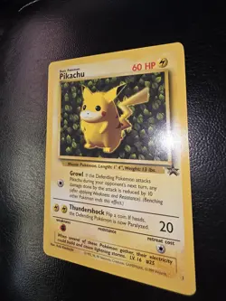 1999 Pokemon Pikachu Black Star Promo #1 WOTC Vintage Holo Rare NM/LP - Image 5
