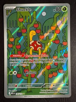 Shuckle Illustration Rare 136/132 Pokemon Mega Evolution Base Near Mint - Image 1